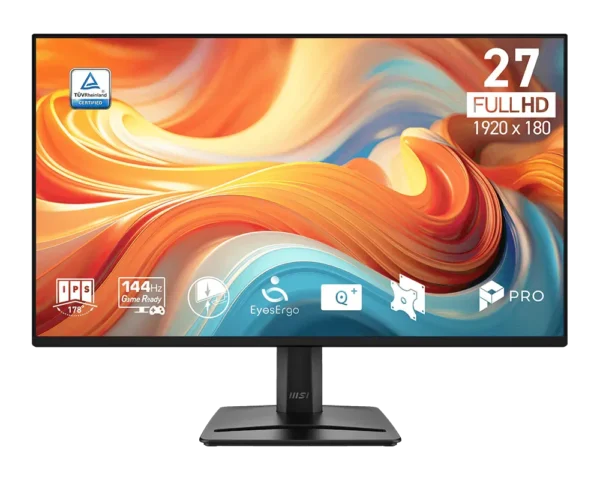 MSI PRO MP275 E14L 27-inch FHD IPS 144Hz 1ms AMD FreeSync 4-Side Slim Bezel Business Monitor - PRO MP275 E14L