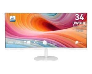 MSI PRO MP341CQW E12 34-inch UWQHD 1500R Curved 120Hz VA Business Monitor - PRO MP341CQW E12