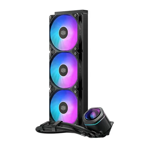 Cooler Master MasterLiquid Core Nex 360 Black ARGB Liquid CPU Cooler 360mm Radiator Dual Chamber Pump - MLX-D36M-A18PA-RD