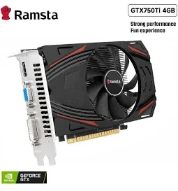 RAMSTA - NVIDIA GeForce GTX 1050 Ti 4GB GDDR5 128-bit Graphics Card - RAMSTA GTX1050TI SINGLE FAN 4GB