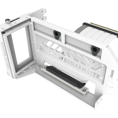 Cooler Master Vertical Graphics Card Holder Kit V3 White with PCIe 4.0 Riser Cable - MCA-U000R-WFVK03