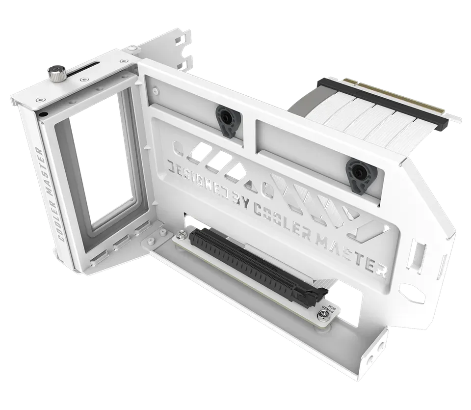 Coiler Graphics Cooler Master Vertical Graphics Card Holder Kit V3 White with PCIe 4.0 ...