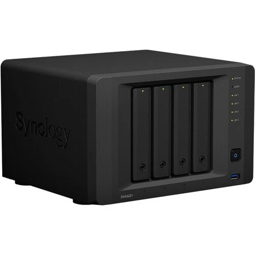 Synology DVA3221 Deep Learning NVR 4-Bay AI Surveillance Server NVIDIA GTX 1650 - DVA3221