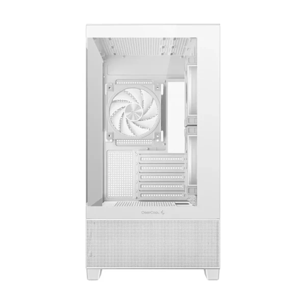 Deepcool CG380 3F White Panoramic Micro-ATX PC Case - R-CG380-WHAGM3-G