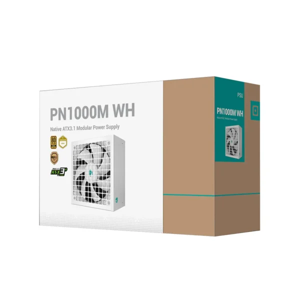 xfgndftgumfyuj_1600x DeepCool GamerStorm PN1000M 1000W White 80 Plus Gold ATX 3.1 Fully Modular Power Supply - R-PNA00M-FC0W-JGUS