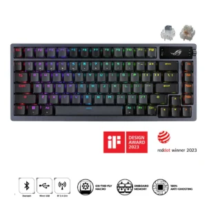 ASUS ROG Azoth Wireless 75% Mechanical Gaming Keyboard NX Snow Switches PBT US - M701 ROG AZOTH/NXSW/US/PBT+