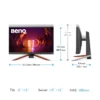 05-ex240-has_1600x BenQ MOBIUZ 23.8" IPS 165Hz 1ms Gaming Monitor - EX240