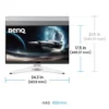 BenQ MOBIUZ 27 inch QHD IPS 180Hz 1ms GtG HDR400 USB-C 65W KVM Gaming Monitor - EX271Q