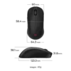 07-u2dw-measurement-1 ZOWIE U2-DW 4K Wireless Gaming Mouse Symmetrical 4000Hz Polling 60g Medium - U2-DW