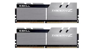 G.SKILL Trident Z 32GB (2x16GB) 3200MHz DDR4 CL16 Dual Channel Memory Kit Silver- F4-3200C16D-32GTZSK