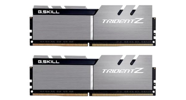 G.SKILL Trident Z 32GB (2x16GB) 3200MHz DDR4 CL16 Dual Channel Memory Kit Silver- F4-3200C16D-32GTZSK