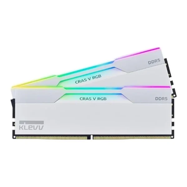 KLEVV Cras V RGB White 32GB 16GBx2 DDR5 6000MHz CL30 AMD Optimized - KD5AGU880-60A300J