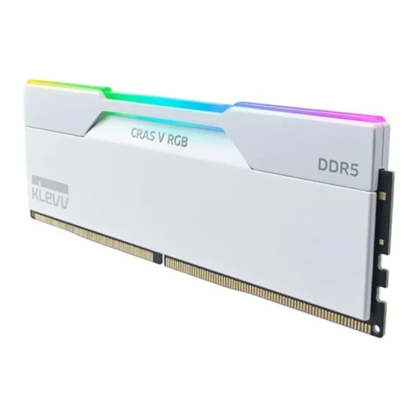KLEVV Cras V RGB White 32GB 16GBx2 DDR5 6000MHz CL30 AMD Optimized - KD5AGU880-60A300J