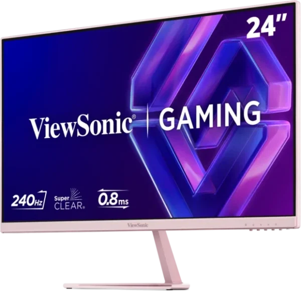 ViewSonic VX24G30-PK 24-inch 240Hz SuperClear IPS FHD Gaming Monitor Pink - VX24G30-PK