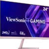ViewSonic VX24G30-PK 24-inch 240Hz SuperClear IPS FHD Gaming Monitor Pink - VX24G30-PK