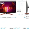 BenQ MOBIUZ EX2710S 27 inch FHD IPS 165Hz 1ms HDRi FreeSync Premium Gaming Monitor - EX2710S
