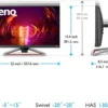 BenQ MOBIUZ EX2510S 24.5 inch FHD IPS 165Hz 1ms HDRi FreeSync Premium Gaming Monitor - EX2510S