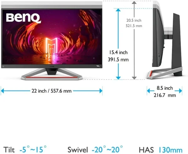 BenQ MOBIUZ EX2510S 24.5 inch FHD IPS 165Hz 1ms HDRi FreeSync Premium Gaming Monitor - EX2510S