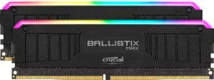Crucial Ballistix Max RGB 16GB Kit (2x8GB) DDR4-4000 CL18 Desktop Gaming Memory Black - BLM2K8G40C18U4BL