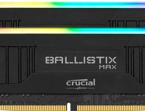 Crucial Ballistix MAX RGB 32GB Kit (2x16GB) DDR4-4000 CL18 Desktop Gaming Memory - BLM2K16G40C18U4BL