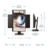 BenQ GW2485TC 23.8 inch Full HD IPS Eye-Care Monitor USB-C 60W Power Delivery Daisy Chain - GW2485TC