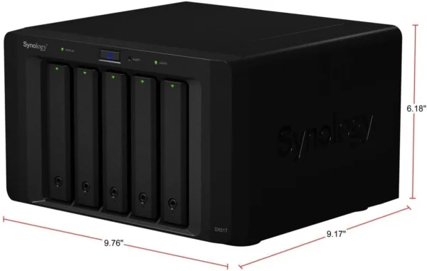 Synology Expansion Unit DX517 5-Bay SATA HDD SSD Capacity Expansion - DX517