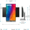 6115LMMkgtL._AC_SL1200_ BenQ Creative Pro 27" 4K UHD IPS Designer Monitor Thunderbolt 3 HDR400 - PD2725U