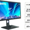 BenQ PhotoVue 32 inch 4K UHD IPS AdobeRGB USB-C Photographer Monitor - SW321C