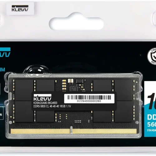 Klevv 16GB DDR5 5600MHz CL46 SODIMM Laptop RAM Memory SK Hynix A-Die - KD5AGSA80-56G460A