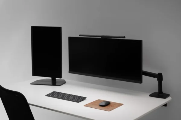 61HCN2ydsLL._AC_SL1500_ (1) BenQ ScreenBar Pro (CR21-C) Monitor Light Bar with Ultrasonic Auto On Off and Asymmetrical Optics Black - ScreenBar Pro Black