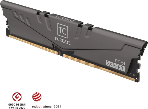TEAMGROUP T-CREATE Expert 64GB (2x32GB) DDR4 3600MHz CL18 Titanium Desktop Memory - TTCED464G3600HC18JDC01