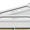 KLEVV Bolt V White 32GB 2x16GB DDR5 6000MHz CL30 Gaming Desktop RAM - KD5AGUA80-60A300I