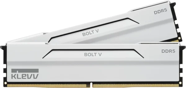 KLEVV Bolt V White 32GB 2x16GB DDR5 6000MHz CL30 Gaming Desktop RAM - KD5AGUA80-60A300I