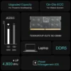 61+zwYuk6cL._AC_SL1000_ TEAMGROUP ELITE 16GB DDR5 4800MHz CL40 SO-DIMM Laptop Memory - TED516G4800C40D-S01