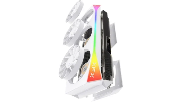 XFX Mercury AMD Radeon RX 9070 XT OC 16GB GDDR6 256-Bit PCIe 5.0 Graphics Card (White Magnetic Air) RX-97TMARGW9