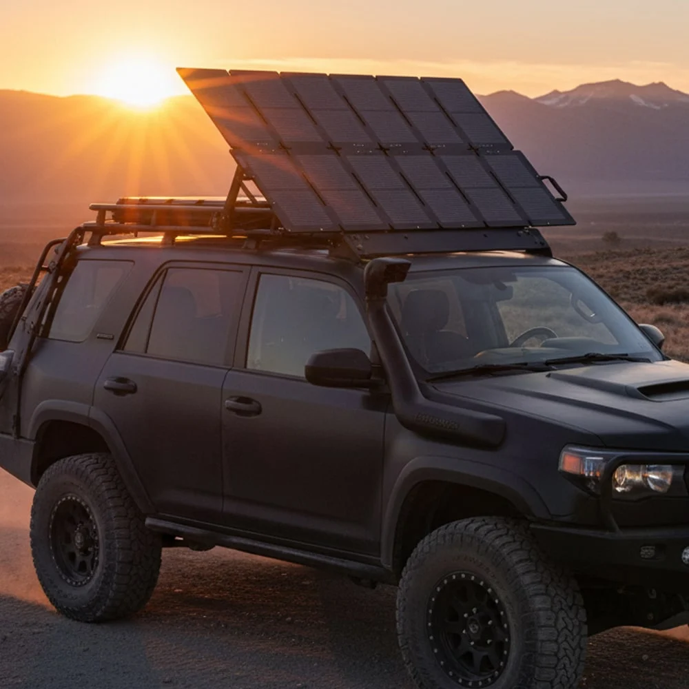 BLUETTI SORA 220W Foldable Portable Solar Panel Monocrystalline TOPCon IP66 Splashproof - P-SORA220-UG-BK-MD-10
