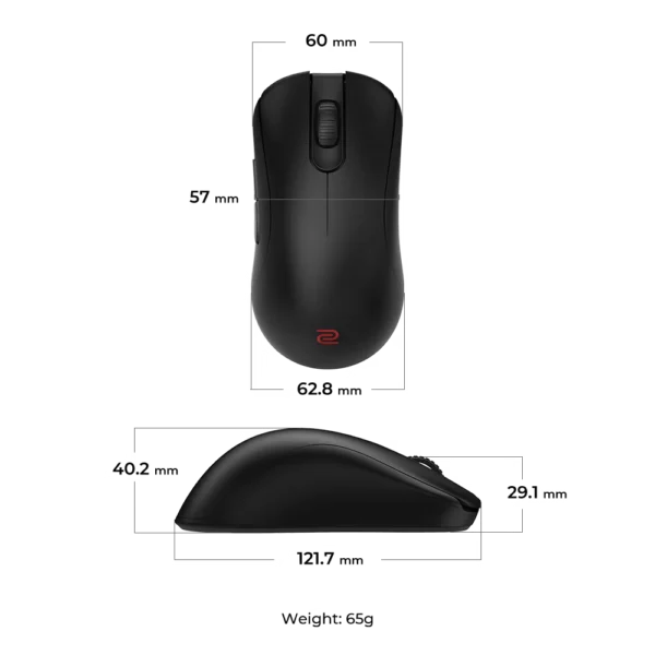 7-za13-dw-info Zowie ZA13-DW Wireless Gaming Mouse Symmetrical High Profile 4000Hz Polling 65g - ZA13-DW
