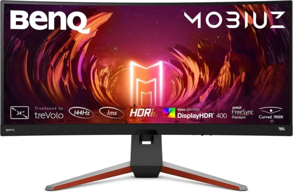 719nuaAUszL._SL1500_ BenQ MOBIUZ 34 inch WQHD 144Hz 1ms 1900R Curved Ultrawide IPS Gaming Monitor - EX3415R