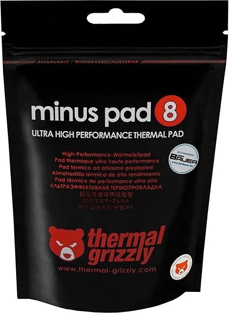 Thermal Grizzly Minus Pad 8 High Performance Thermal Pad 120 x 20 x 0.5 mm - TG-MP8-120-20-05-1R