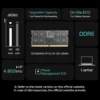 71UV436id2L._AC_SL1500_ TEAMGROUP ELITE 16GB DDR5 4800MHz CL40 SO-DIMM Laptop Memory - TED516G4800C40D-S01