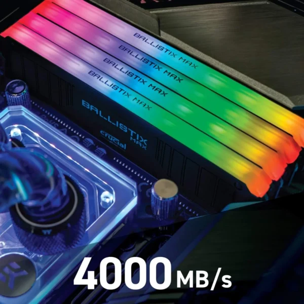 71yEK+4dKvL._AC_SL1280_ Crucial Ballistix Max RGB 16GB Kit (2x8GB) DDR4-4000 CL18 Desktop Gaming Memory Black - BLM2K8G40C18U4BL