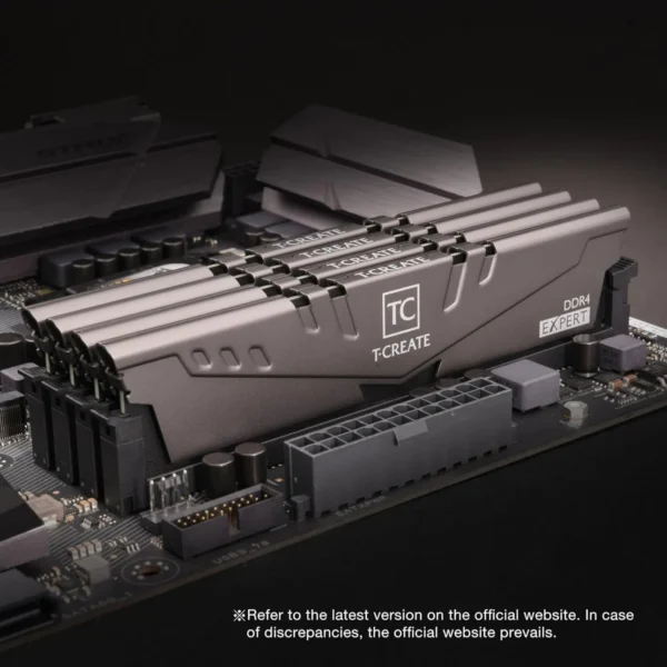 TEAMGROUP T-CREATE Expert 64GB (2x32GB) DDR4 3600MHz CL18 Titanium Desktop Memory - TTCED464G3600HC18JDC01