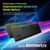 Klevv Cras V RGB Black 32GB 2x16GB DDR5 6000MHz CL30 Gaming Desktop Memory - KD5AGUA80-60A300G
