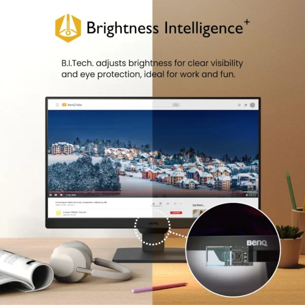 BenQ 23.8 inch 1080p Full HD 100Hz Eye-Care IPS Monitor - GW2490
