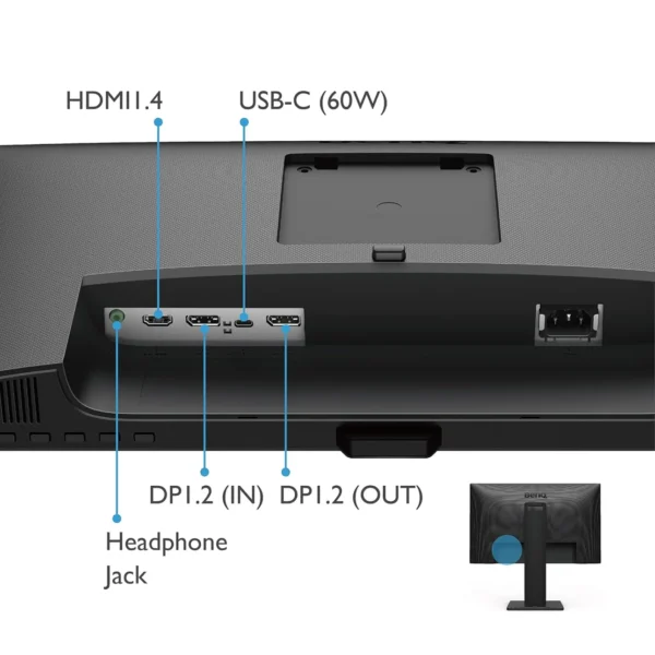 BenQ GW2485TC 23.8 inch Full HD IPS Eye-Care Monitor USB-C 60W Power Delivery Daisy Chain - GW2485TC