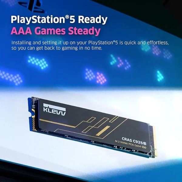 KLEVV CRAS C925G 1TB NVMe PCIe Gen4x4 M.2 2280 SSD - K01TBM2SP0-25G