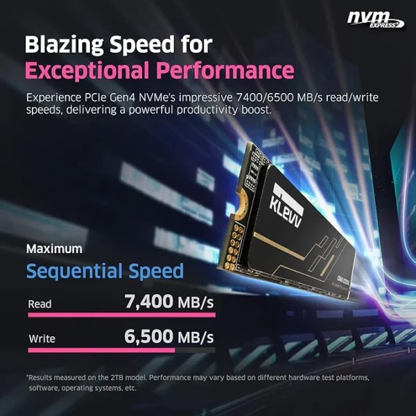 KLEVV CRAS C925G 1TB NVMe PCIe Gen4x4 M.2 2280 SSD - K01TBM2SP0-25G