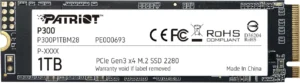81sLr03FJ-L._AC_SL1500_ Patriot P300 1TB NVMe PCIe Gen3 x4 M.2 2280 Internal Solid State Drive - P300P1TBM28