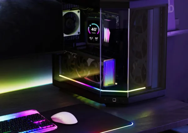 HYTE Noodle LN60 Flexible RGB Light Strip Black 575mm 40 LEDs - ACC-HYTE-LN-60-B
