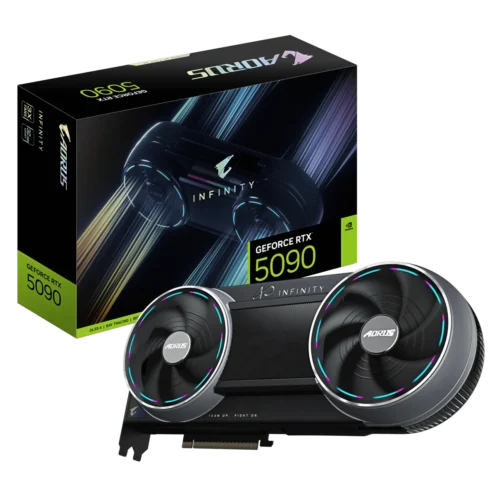 GIGABYTE AORUS GeForce RTX 5090 INFINITY 32GB GDDR7 512-bit PCIe 5.0 DLSS 4 Graphics Card GV-N5090AORUS-IF-32GD